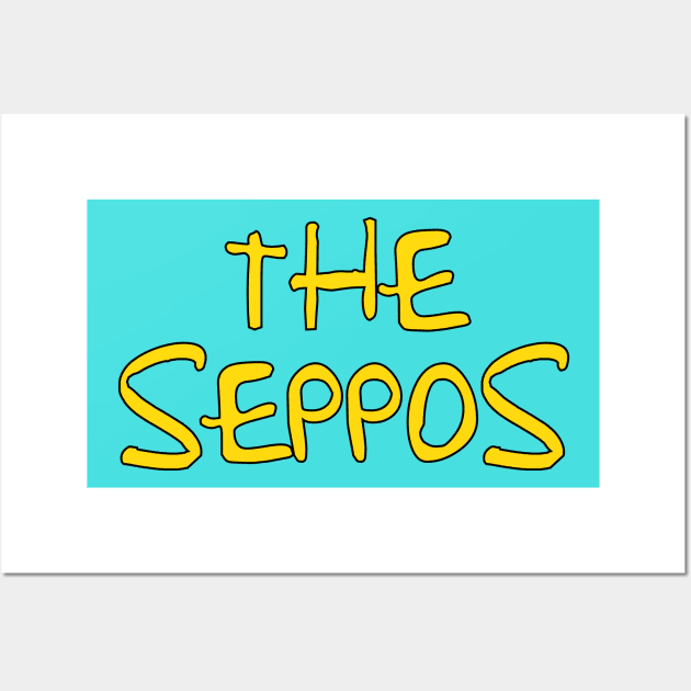 The Seppos - Rock Bottom Meme War Wall Art by MonkeyButlerDesigns